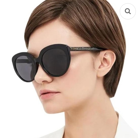 JIMMY CHOO Black Etty Sunglasses - Picture 1 of 11
